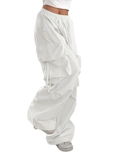 GORGLITTER Women's Parachute Baggy Hiking Wide Leg Track Cargo Pants | Amazon (US)