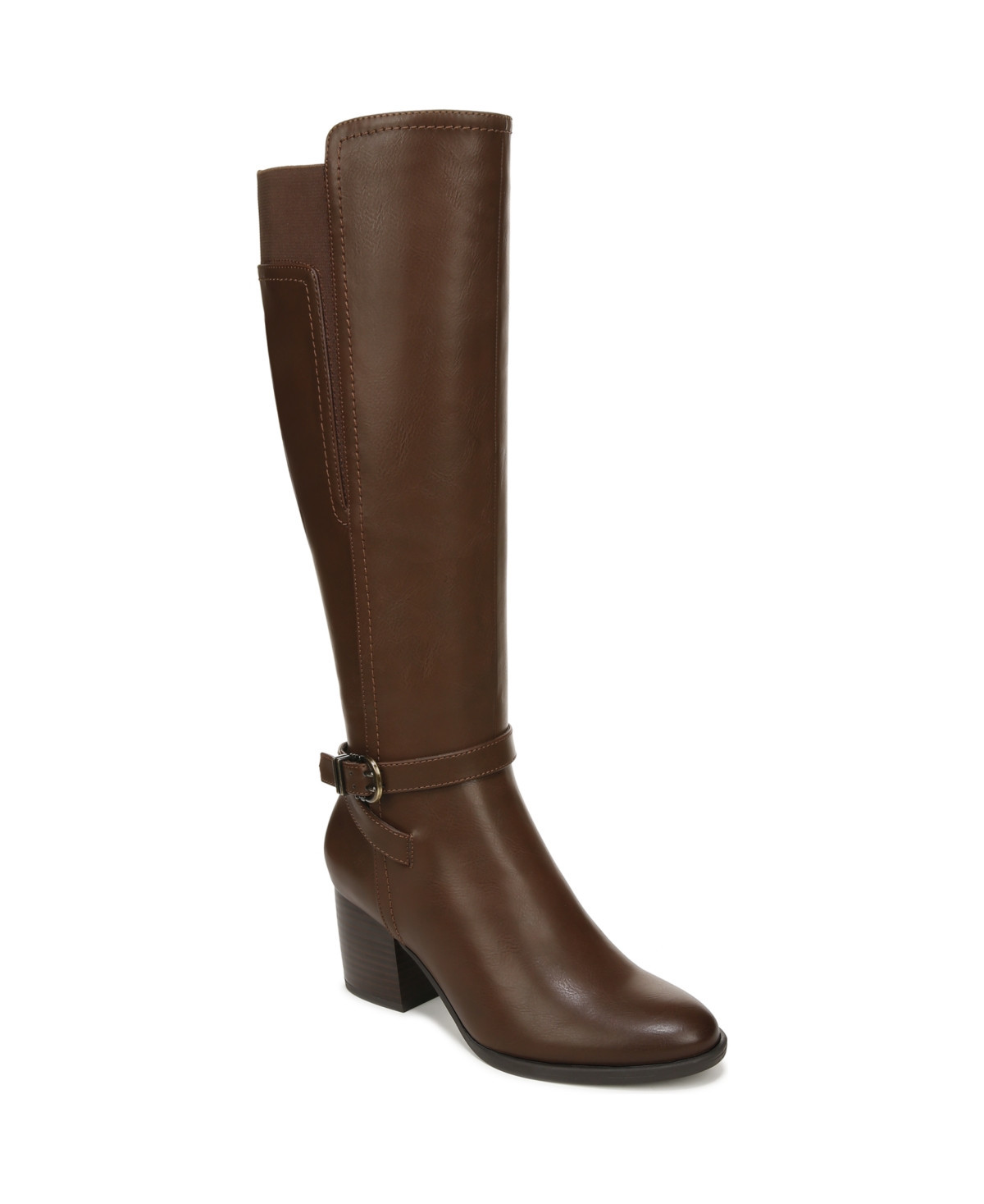 Soul Naturalizer Uptown Knee High Boots - Dark Brown Faux Leather | Macy's