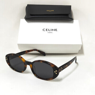 Celine Sunglasses CL40212U Triomphe Brown Havana Oval Frame Sunglasses  | eBay | eBay US
