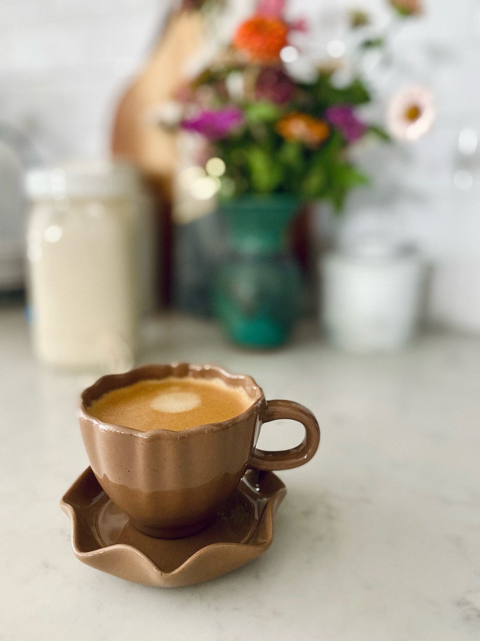 An afternoon pick me up is never a bad idea.  The windows are open, sourdough is prepping and I’m savoring a moment before kids are back from school. #LTKFamily

#LTKHome #LTKActive