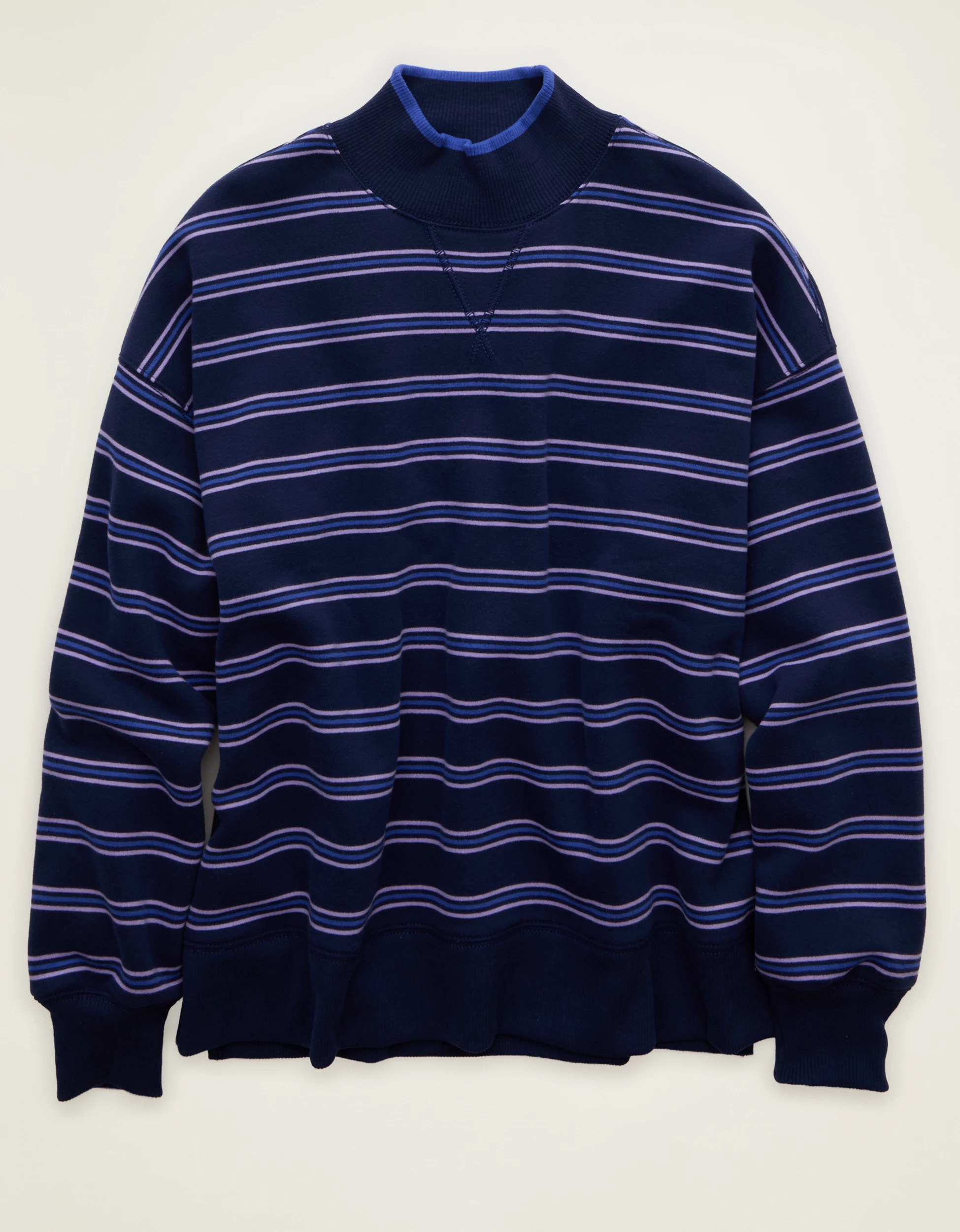 AE Everyday Luxe Mock Neck Sweatshirt | American Eagle Outfitters (US & CA)