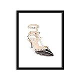 Valentino Rockstud Designer Shoes Watercolor - Unframed art print poster or greeting card | Amazon (US)