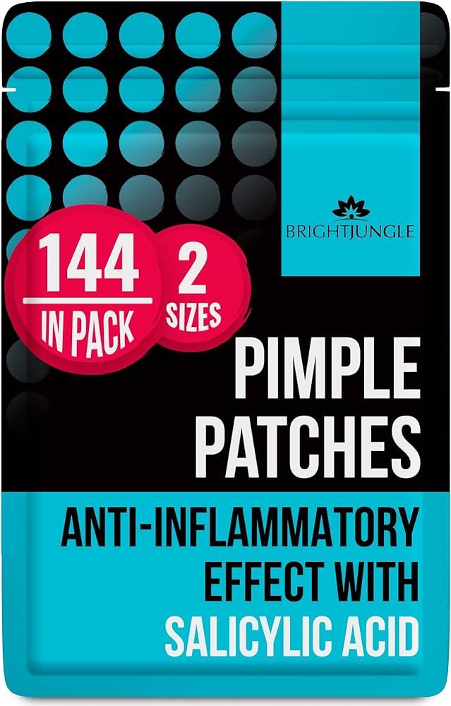 BRIGHTJUNGLE Pimple Patches for Face - Acne patches. Absorbing Cover, Invisible, Blemish Spot, Hy... | Amazon (US)