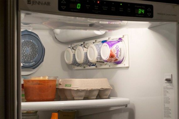 Sliding Yogurt Holder & Organizer - Save Space in The Fridge - No Hardware Required | Etsy (US)