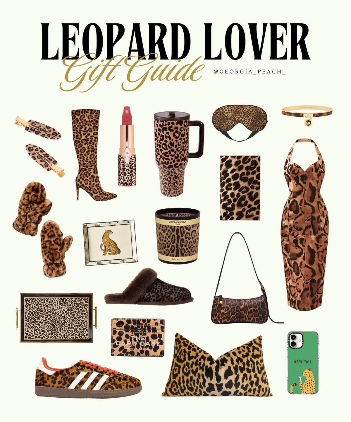 Gift Guide for Leopard Lovers #giftguide #giftinspo #holidaygift #christmasgift #giftsforher #leopardprint #animalprint 

#LTKHoliday #LTKCyberWeek #LTKGiftGuide