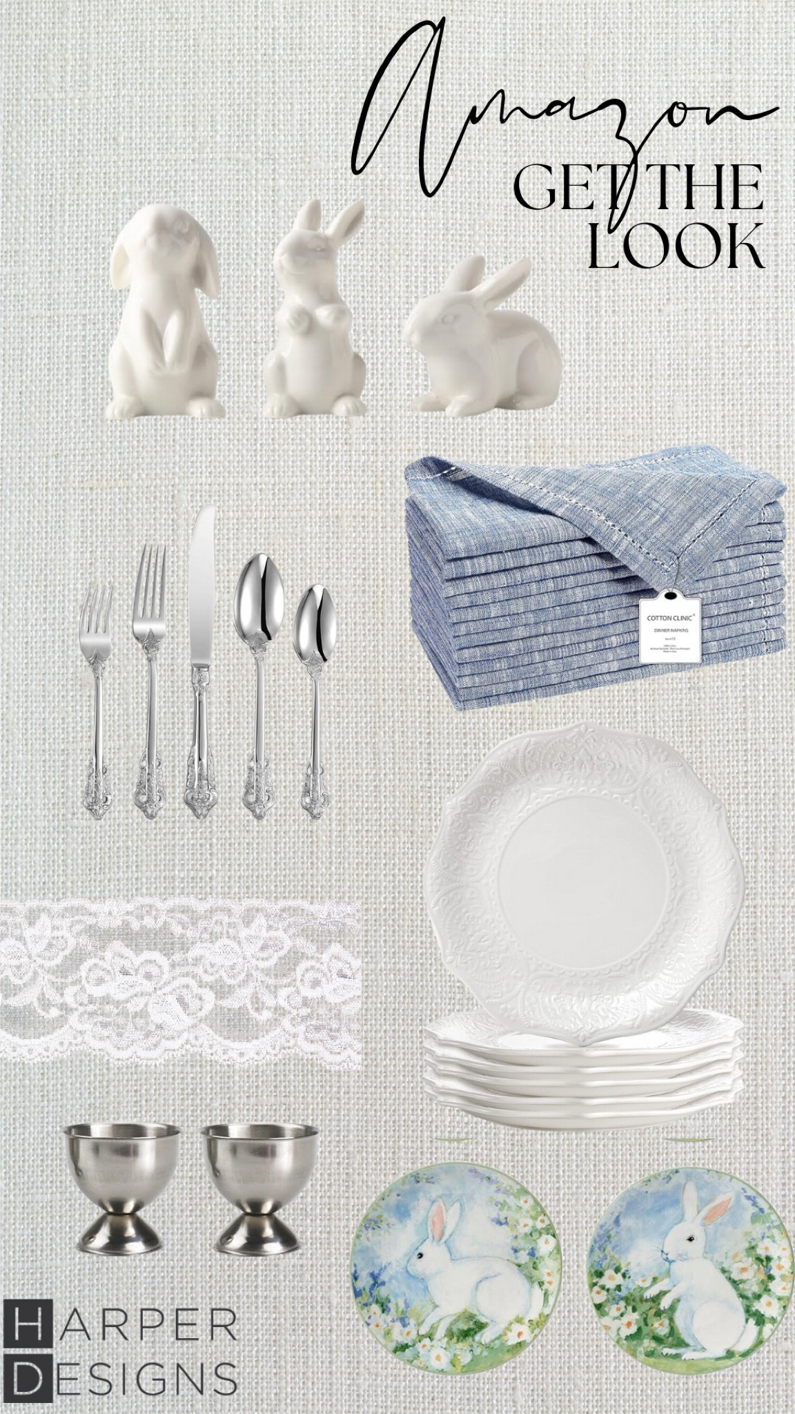 Blue and white Easter tablescape. We’ve picked some essential dinner party items you’re going to love for your spring parties  

#LTKSeasonal #LTKparties #LTKhome