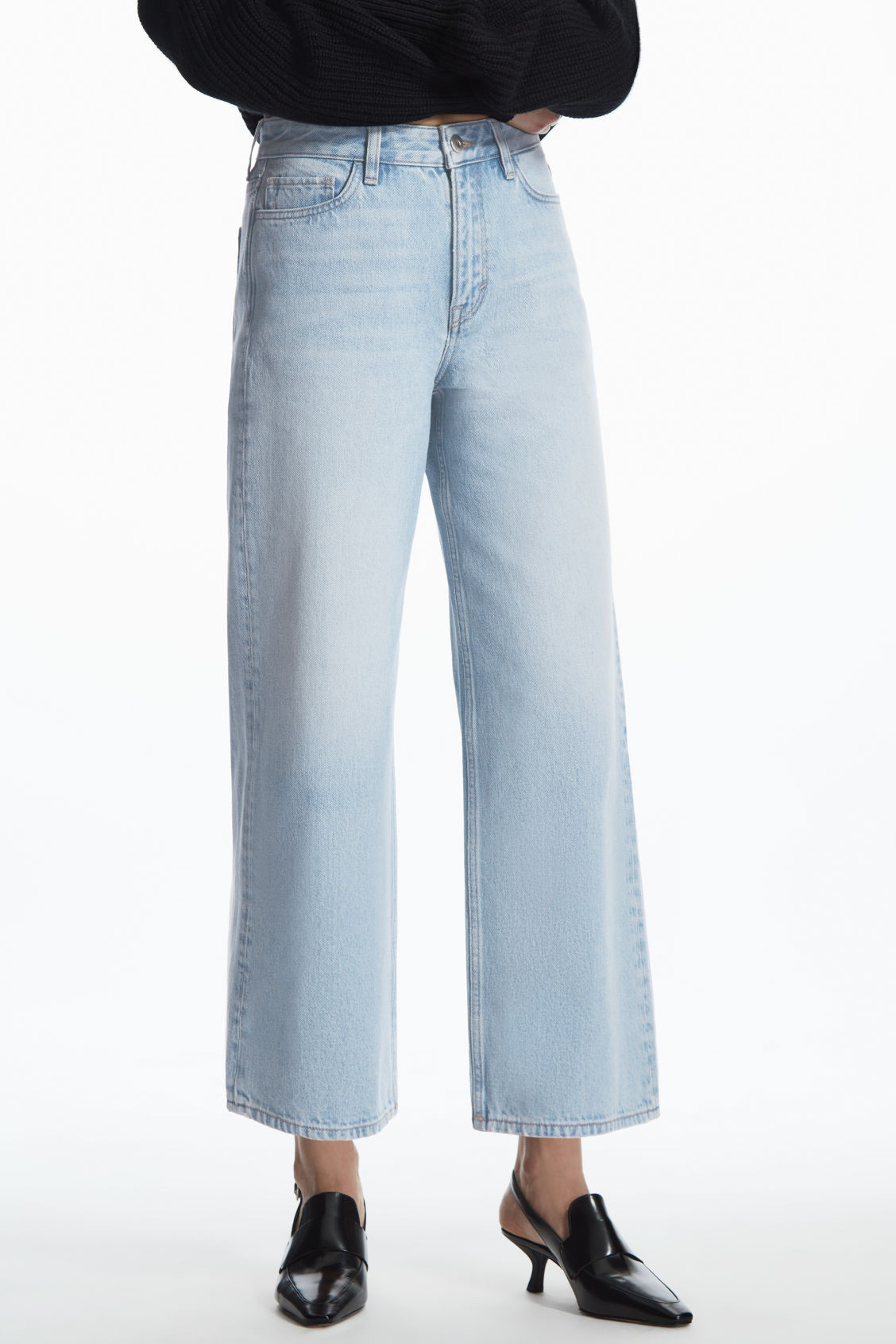 WIDE-LEG HIGH-RISE ANKLE-LENGTH JEANS | COS UK