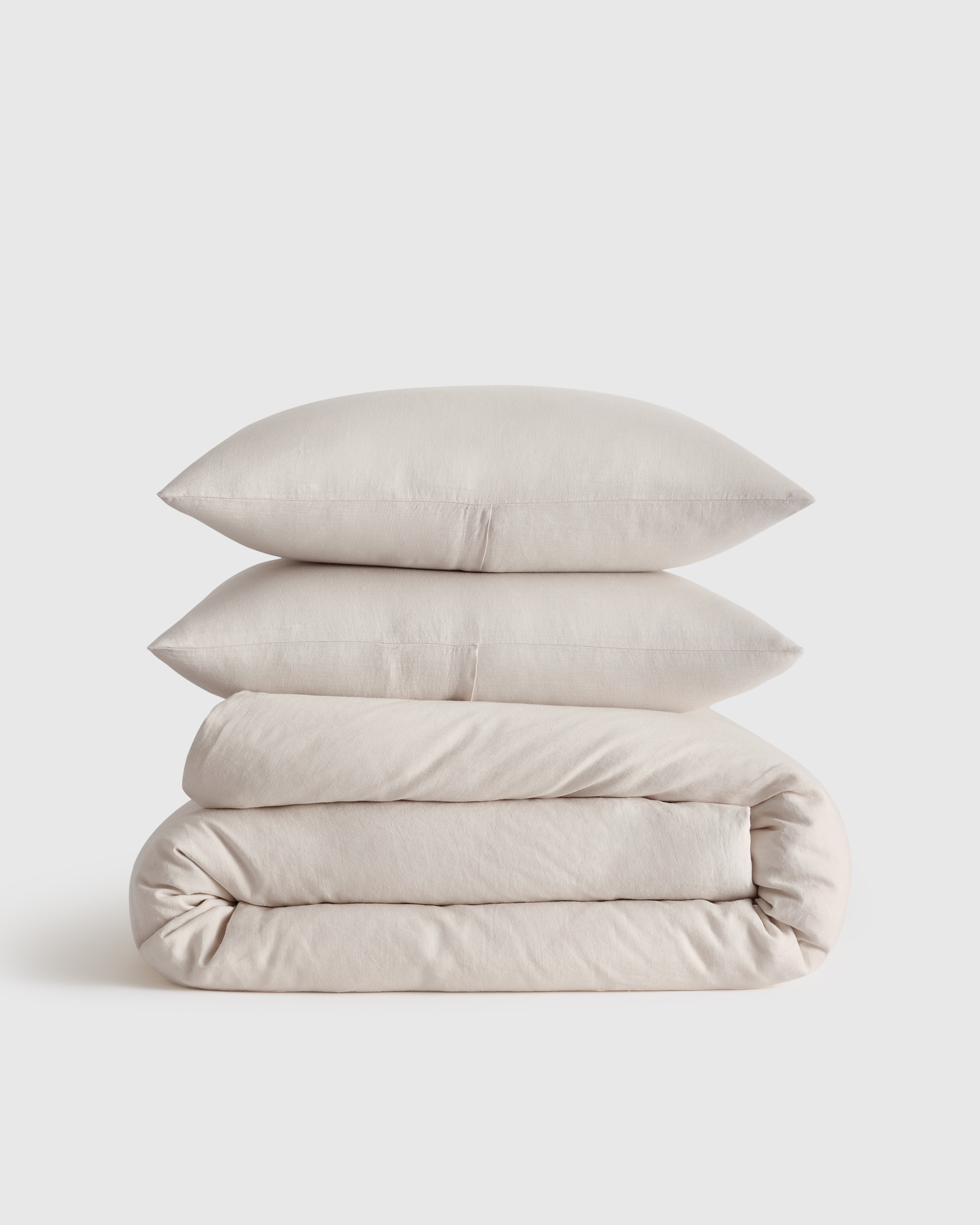 Quince | European Linen Duvet Cover Set in Sage, Size Twin | Quince