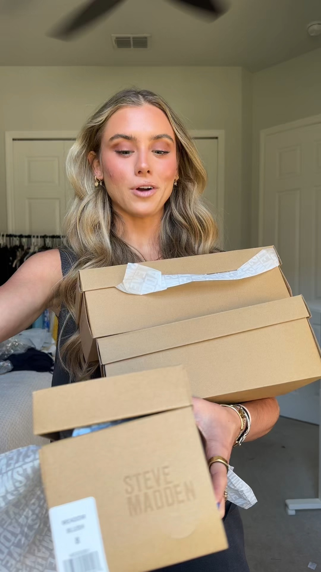 I got new Steve Madden @stevemadden sandals for summer! I am wearing size 8. The mesh tan flats are the meadow blush flats: This MEADOW ballet flat features a breathable mesh material and a rounded toe for added comfort. Perfect for daily wear, it provides both style and comfort. The black ballet flats are the MAGS in black: MAGS - the ultimate mesh Mary Jane flat featuring a ballet style and rounded toe for maximum comfort. With its sleek design and breathable mesh, these shoes are perfect for all-day wear. Upgrade your shoe collection and enjoy the benefits of style and comfort with this timeless flat. The clear ballet flats are the GROVE in clear: The GROVE is a flat design with a square-toe and jelly cage design, providing both style and comfort for everyday wear. With its airy design, your feet can stay cool and comfortable all day long.

#LTKStyleTip #LTKFindsUnder100 #LTKShoeCrush