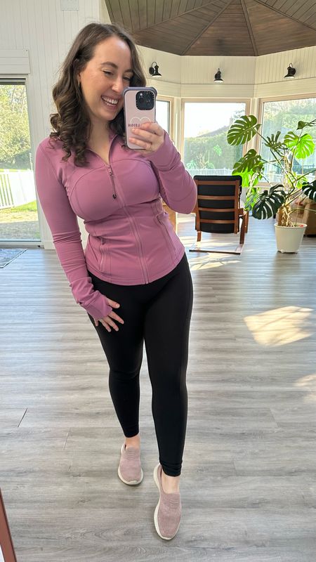 Cute and comfortable in pink! I got this jacket last year for Christmas and it was one of my favourite gifts! I do like the lululemon Wunder train leggings as well, but today I went with my leggings from Popflex instead! They are buttery soft and I really love them for hikes or walking the dog! 

#LTKGiftGuide #LTKSeasonal #LTKfitness