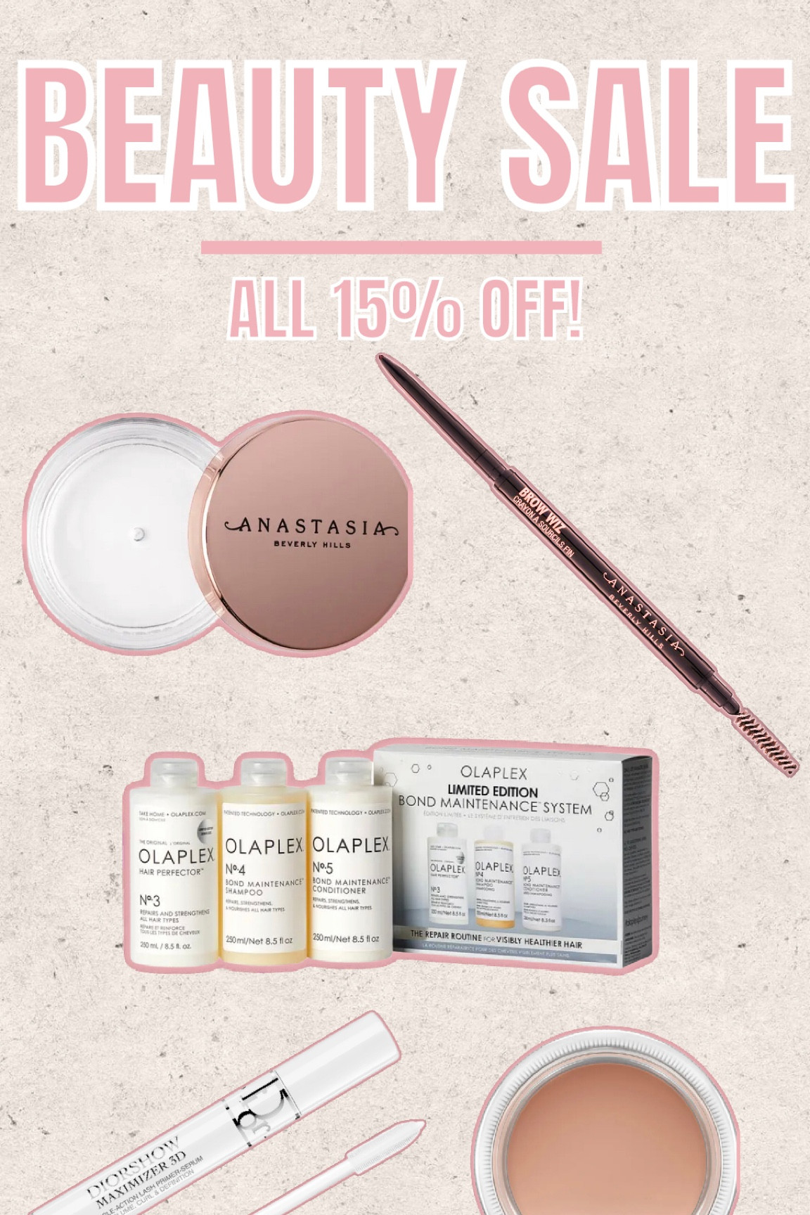 15% off select beauty items this weekend!