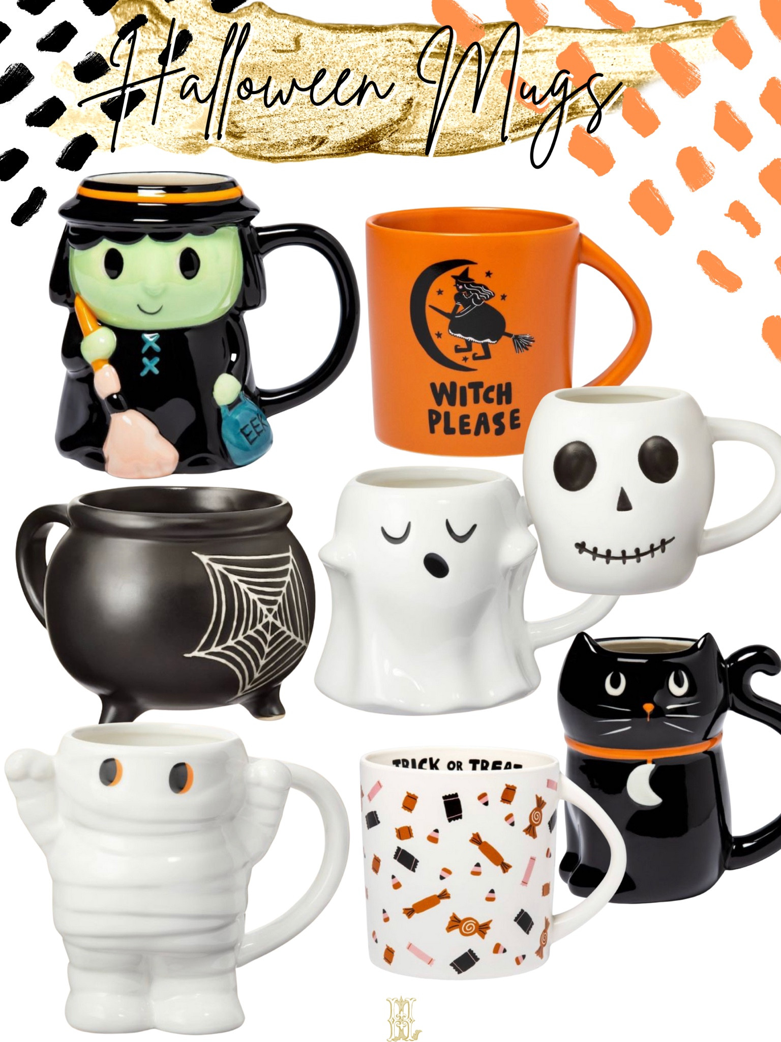 Halloween coffee mugs ghost mug skeleton mug witch mug cute Halloween coffee mug coffee cups fall dishes 

#LTKhome #LTKHalloween #LTKSeasonal