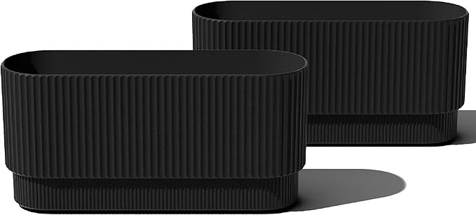 Veradek Demi Series Long Planter for Porch, Patio, Backyard | Durable Plastic-Stone Composite Mat... | Amazon (US)