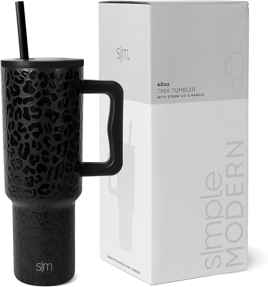 Simple Modern 40 oz Tumbler with Handle and Straw Lid | Insulated Reusable Stainless Steel Water ... | Amazon (US)