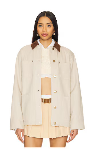 Mags Jacket in Taupe Brown | Revolve Clothing (Global)