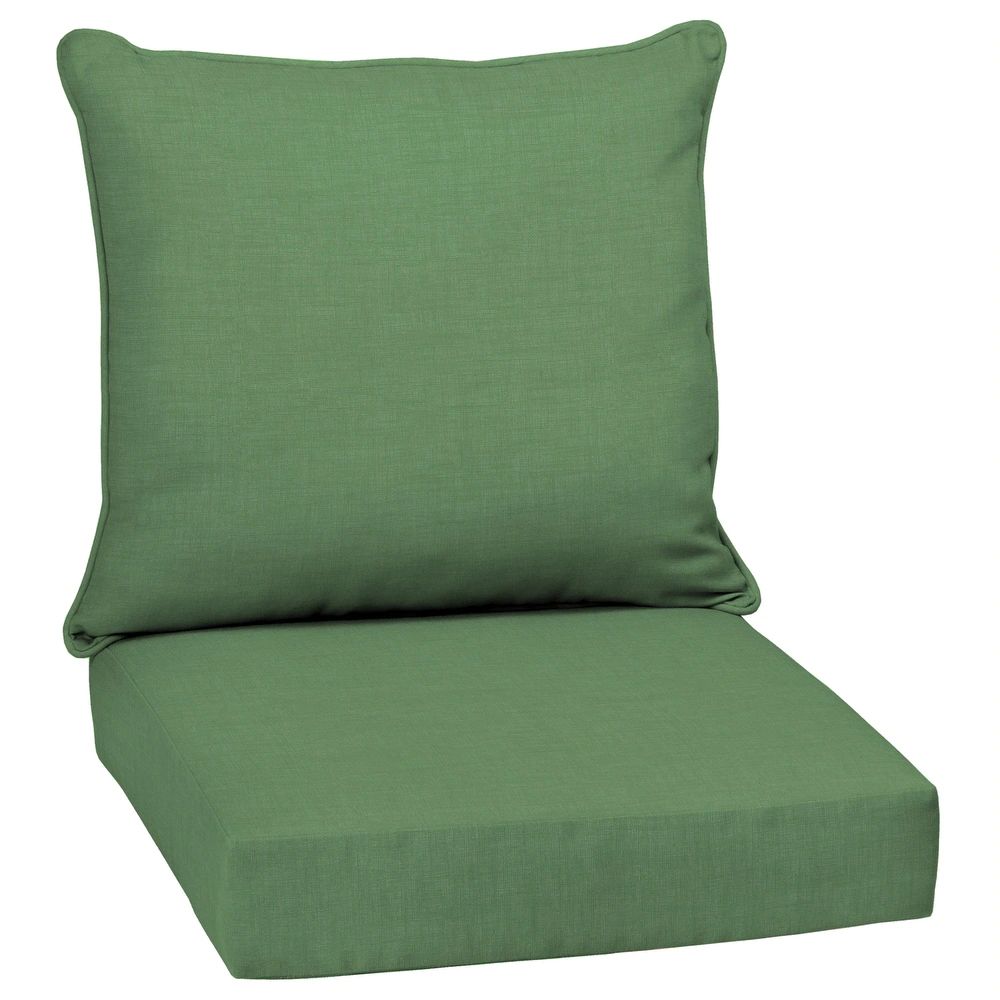 Arden Selections Moss Leala Texture Outdoor Deep Seat Set - 24" L x 24" W x 5.75" H (24" L x 24" W x | Bed Bath & Beyond