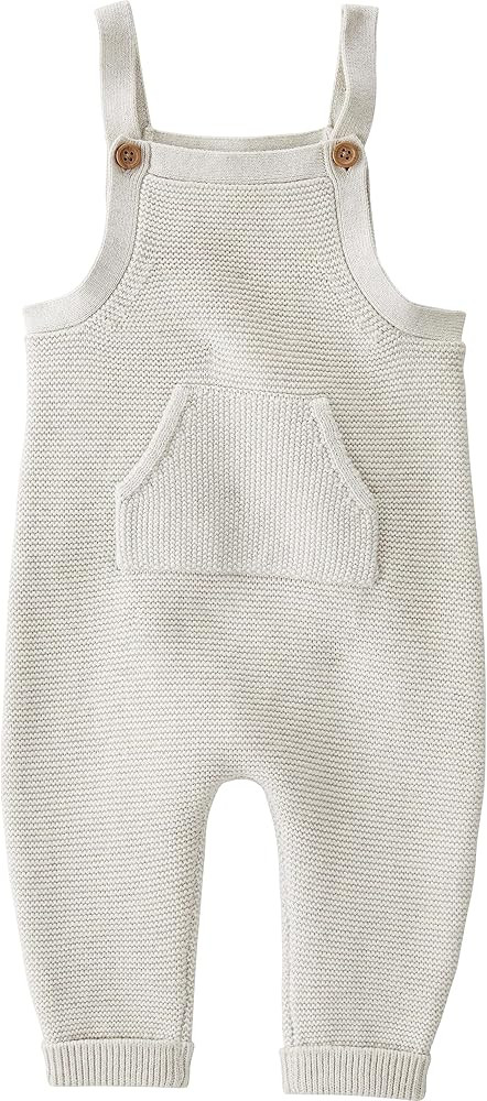 little planet by carter's Baby Girls Organic Sweater Knit Overalls | Amazon (US)