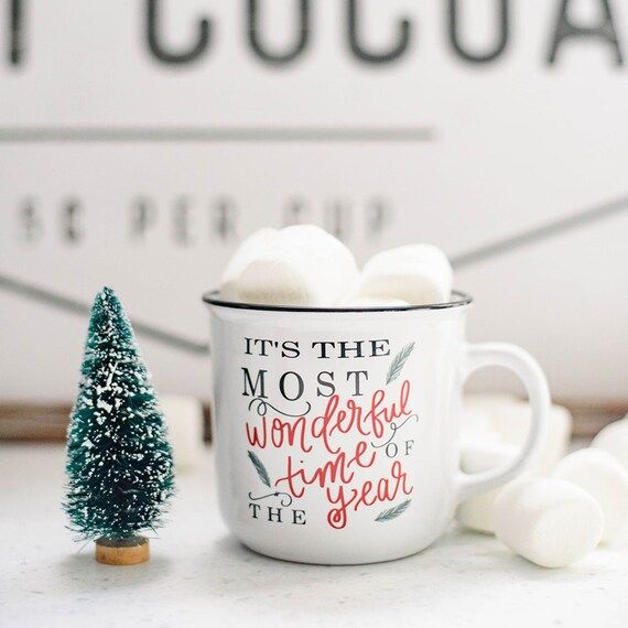 It's The Most Wonderful Time Of The Year Campfire Mug | Christmas Mug | Holiday Mug | Christmas C... | Etsy (US)