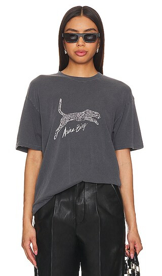 Walker Tee Spotted Leopard in Washed Black | Revolve Clothing (Global)