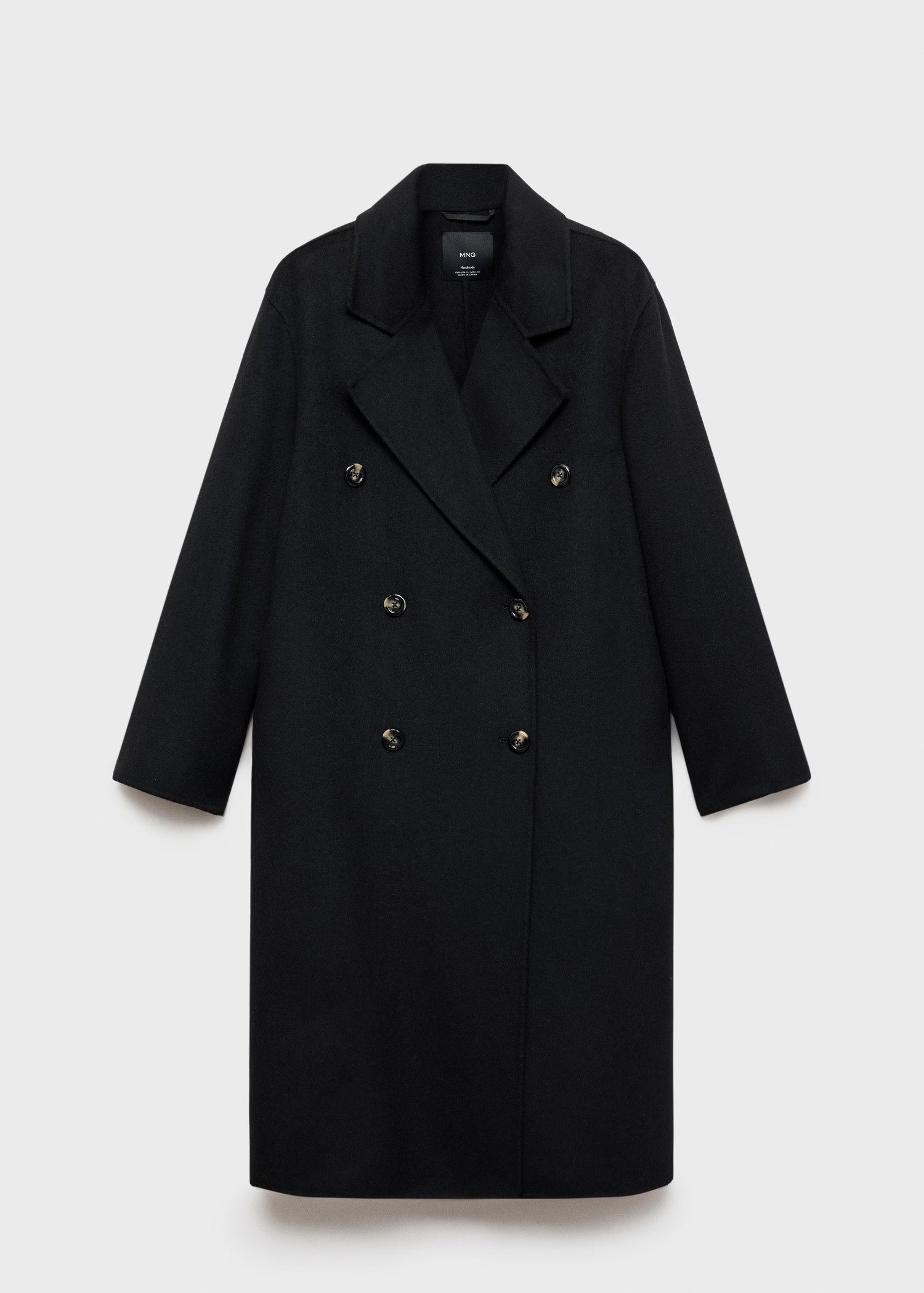 Handmade oversized wool coat - Women | MANGO USA | Mango (US/MX/AU)