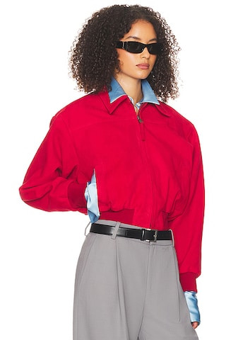 The Suede Zip Bomber | FWRD 