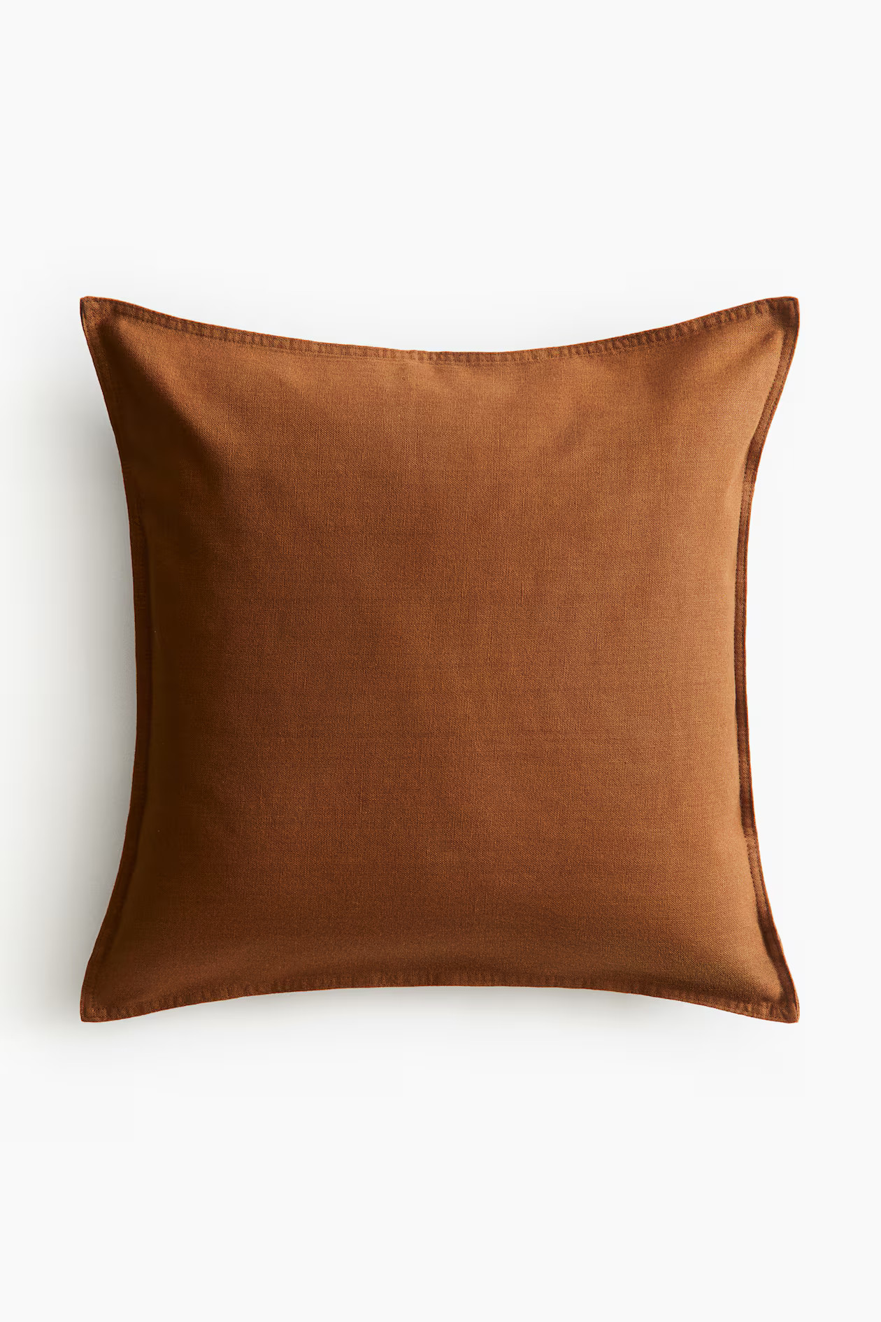 Linen-blend Cushion Cover - Brown - Home All | H&M US | H&M (US + CA)