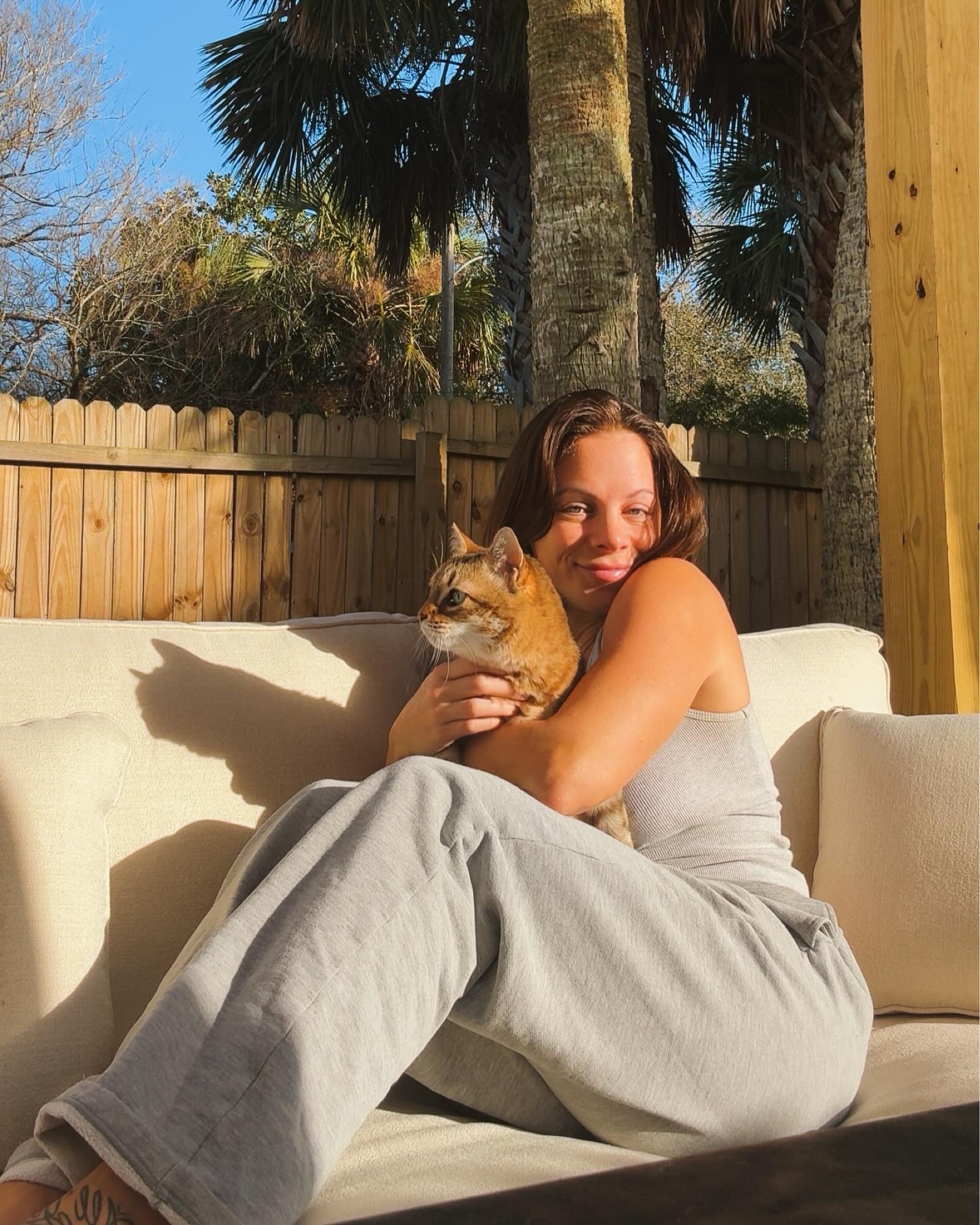 My most worn outfit of all time lol sweat pants and a comfy tank. These sweats are unisex - in small and they run large ☕️  #LTKMostLoved 

#LTKSeasonal #LTKSpringSale