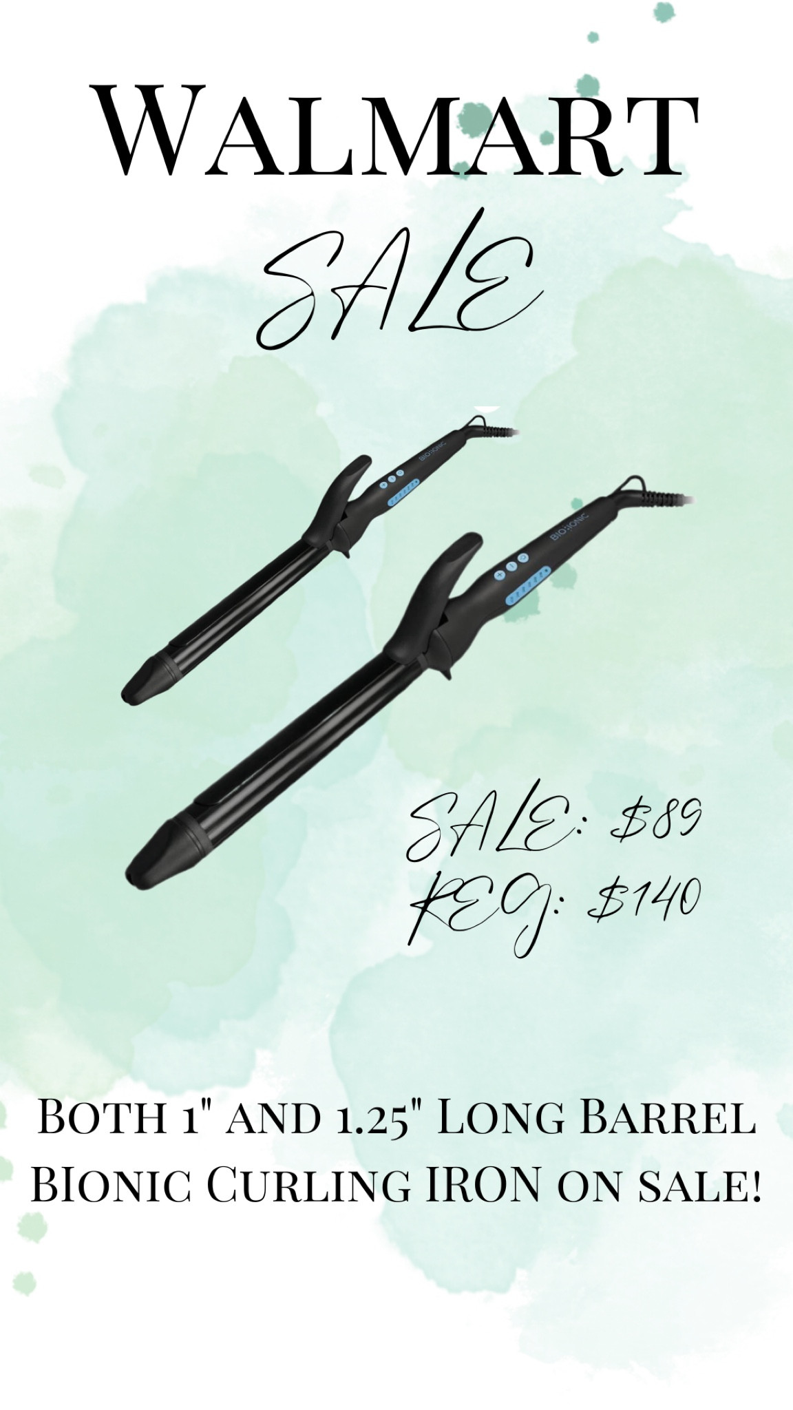 #curlingiron #haircare #beauty #walmart 
My favorite curling iron and the ONLY one I will use now is on SALE! Worth EVERY SINGLE PENNY

#LTKbeauty #LTKunder100 #LTKFind