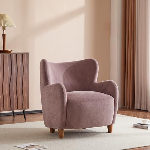 Christopher Knight Home Auden Wingback Accent Chair, Fabric Club Chair, Velvet Upholstered Armcha... | Amazon (US)