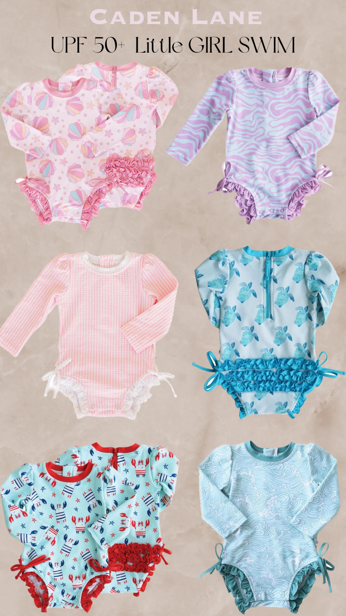 Long Sleeve Rash Guard With Ruffle … curated on LTK