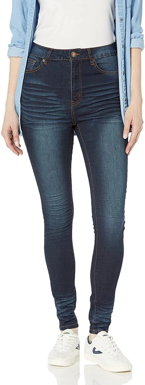 Cover Girl Jeans for Teen Girls Juniors Cute Slim Fit Stretchy Skinny Pants Blue Stone Washes, bi... | Walmart (US)