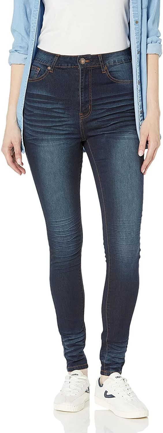 Cover Girl Jeans for Teen Girls Juniors Cute Slim Fit Stretchy Skinny Pants Blue Stone Washes, bi... | Walmart (US)