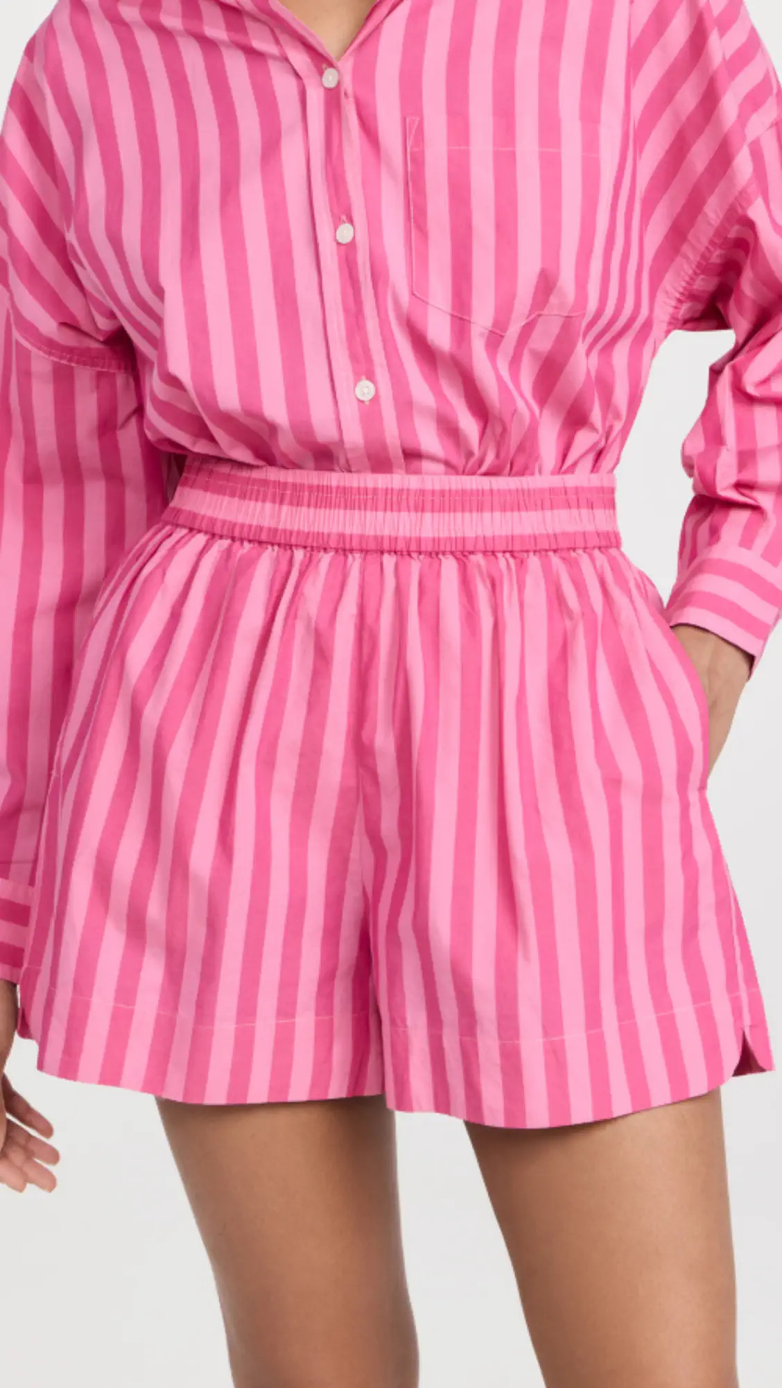 LMND Chiara Stripe Shorts | Shopbop | Shopbop