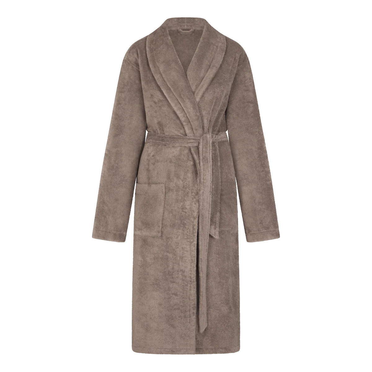 GETTING READY ACCESSORIES TERRY LONG ROBE | TRUFFLE | SKIMS (US)