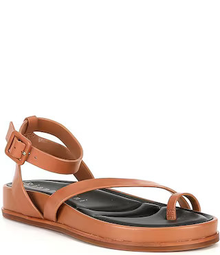 Gianni Bini Grayson Leather Footbed Platform Toe Loop Sandals | Dillard's | Dillard's