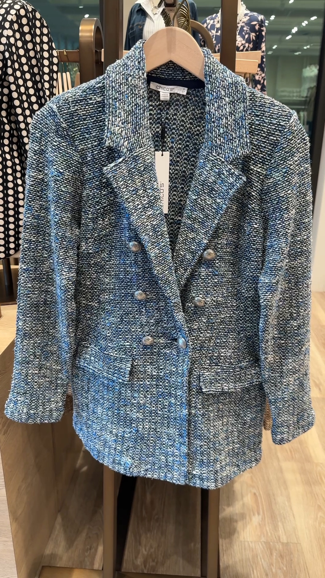 Tweed double breasted blazer
Business casual, workwear, 
On sale Buy one get one 50% off
Wear with jeans or trousers

#LTKOver40 #LTKWorkwear #LTKStyleTip