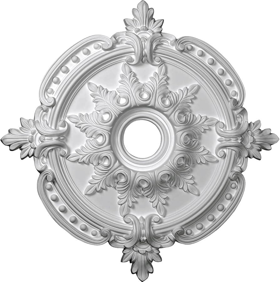 Ekena Millwork CM28BE Benson Classic Ceiling Medallion, Primed | Amazon (US)