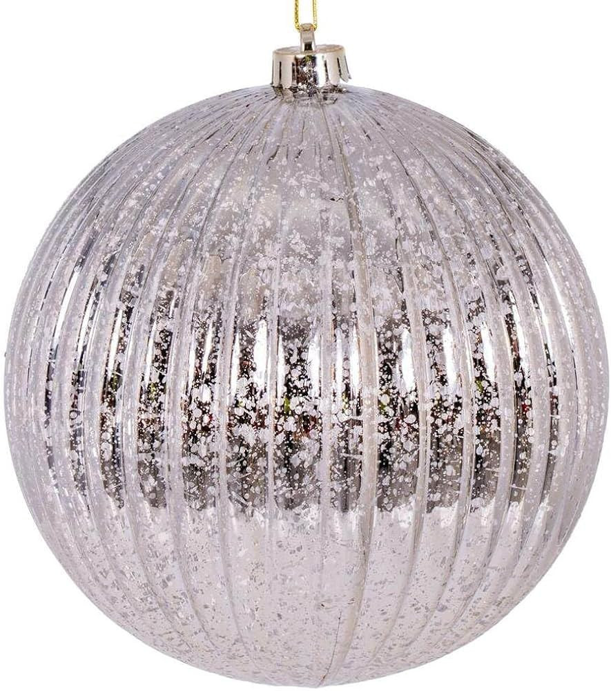 Vickerman 695944-6" Oat Mercury Lined Ball Christmas Tree Ornament (4 pack) (N162443) | Amazon (US)