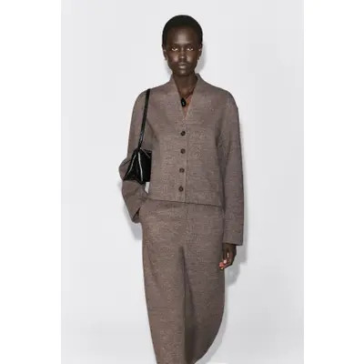 Boiled Wool-Blend Shawl-Collar Cardigan | Nordstrom