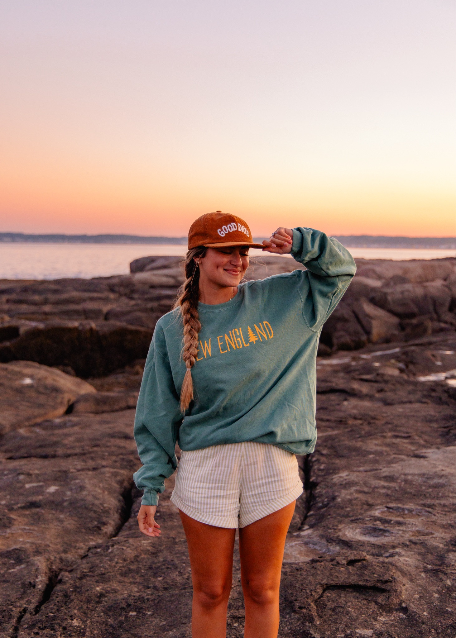 wearing a Medium in the sweatshirt & a small in the overalls 🫶🏼 

travel outfits | new england sweatshirt | kjp | crunchy granola | granola girl aesthetic | fall transition outfits 