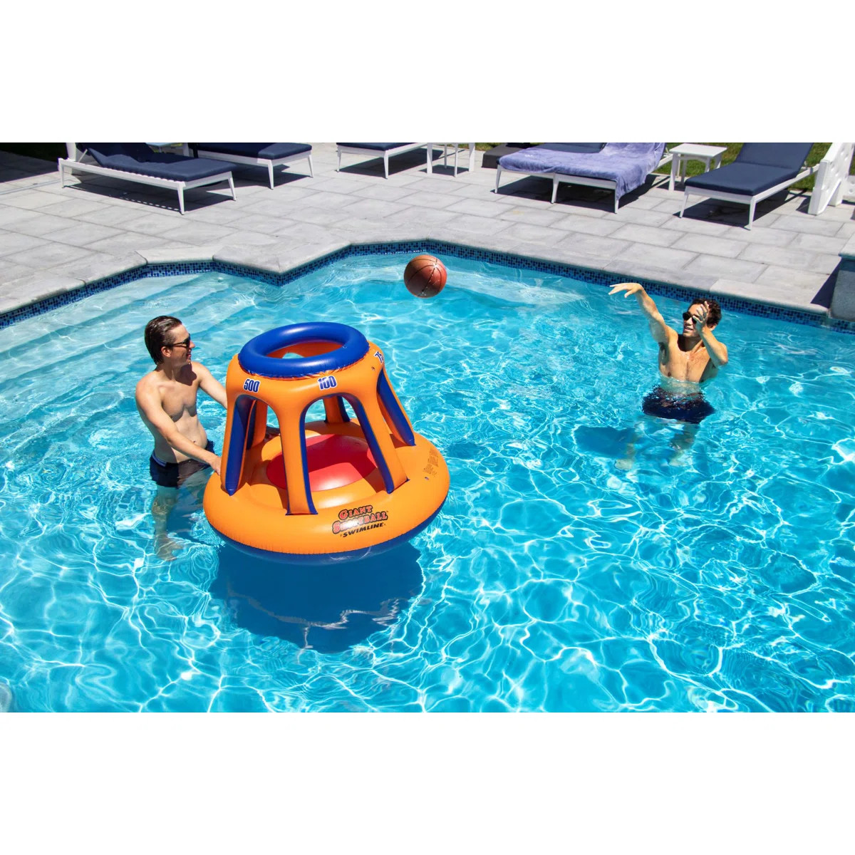 Inflatable Giant Shootball Floating Swimming Pool Game - 48" | Wayfair North America