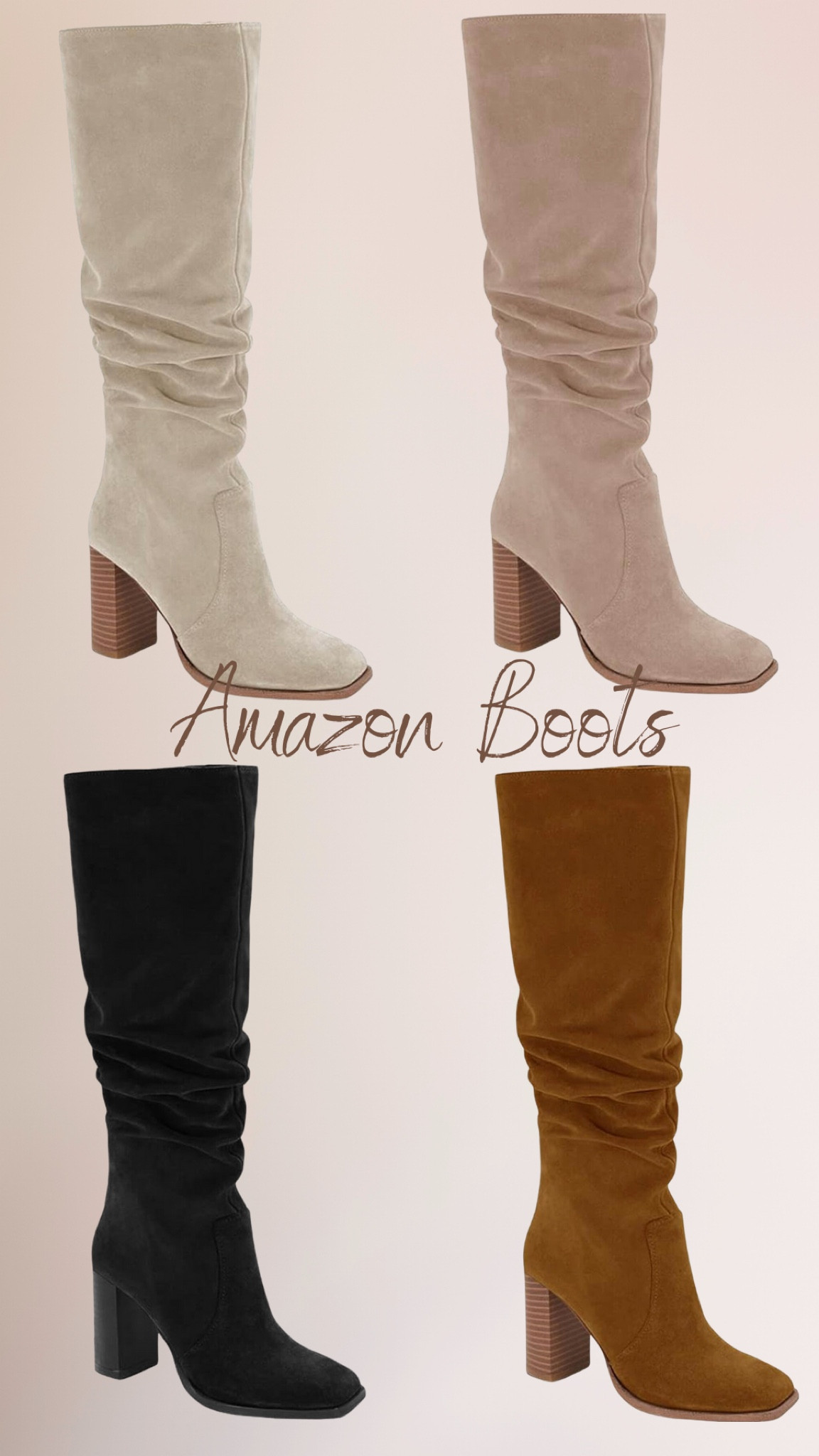 Amazon must have for fall! 
These square  toe knee high boots very stylish and easy to walk in because of the chunky heel. 
They have a zipper on the inside to help get in & out of them easy. 

Fall boots | fall fashion | over the knee boots | Amazon shoes | fall outfit inspo | square toe boots | chunky heel boots | Amazon must haves | Amazon favorites 

#LTKfindsunder100 #LTKSeasonal #LTKshoecrush