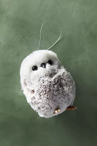 Puffy Owl Ornament | Anthropologie (US)
