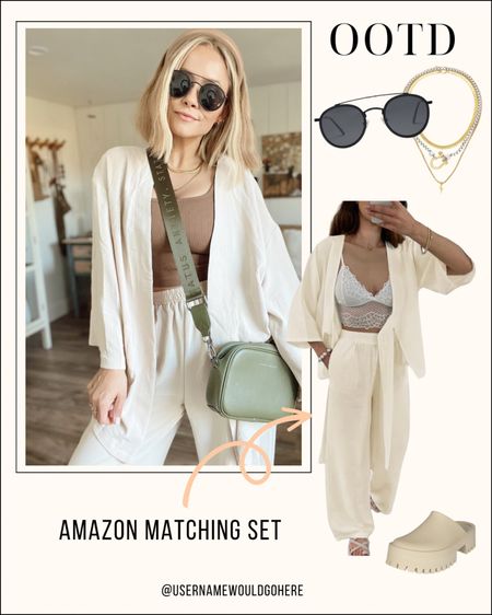 Casual chic outfit ideas from amazon, I love this matching set! Comes in several color options! 

#LTKfindsunder50 #LTKSeasonal #LTKstyletip