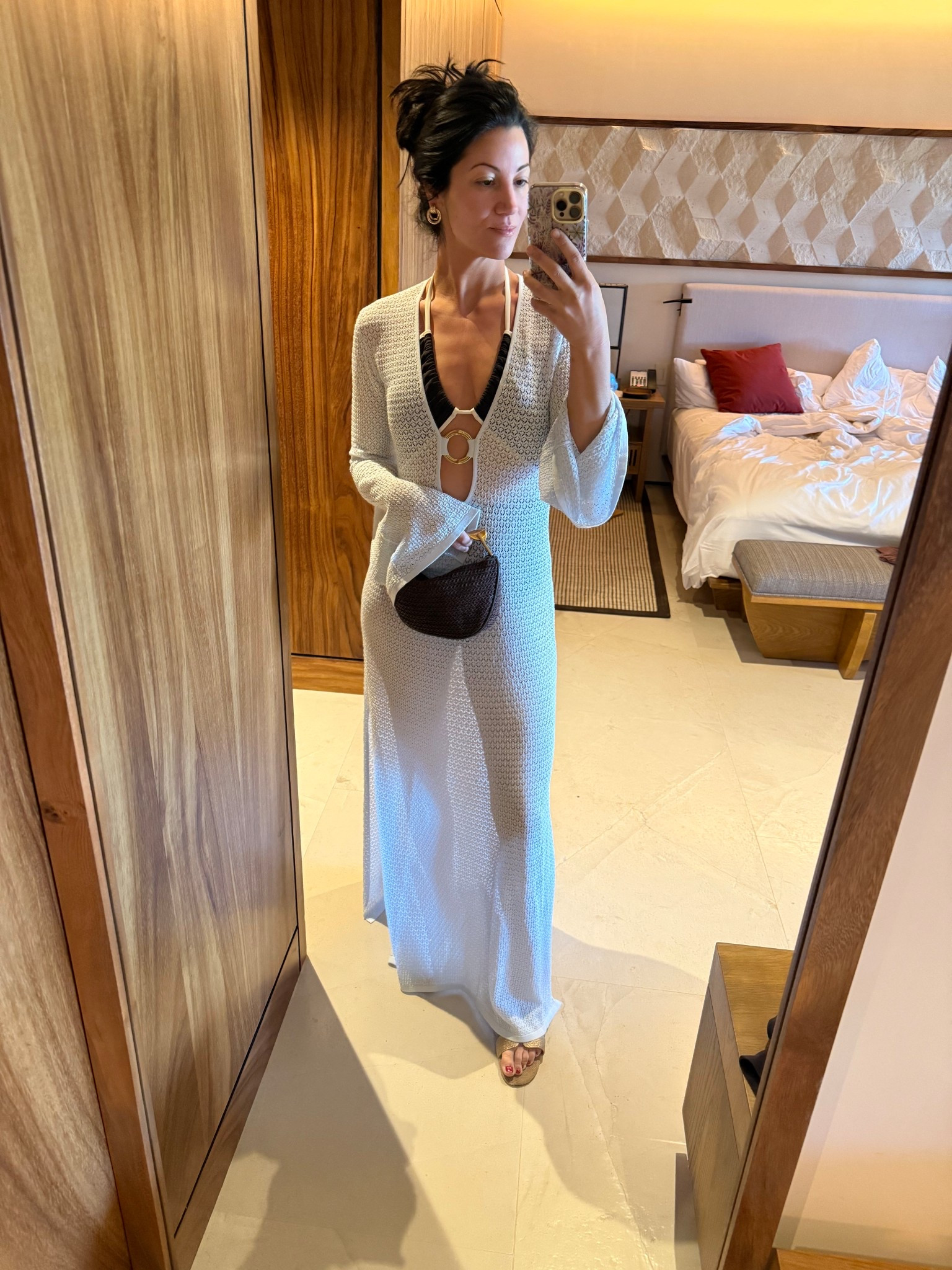Loving this light blue crochet coverup from Monday swimwear! The perfect day vacation outfit! I’m wearing a medium but could wear a small too! It stretches as you wear it! 

#LTKSwim #LTKTravel