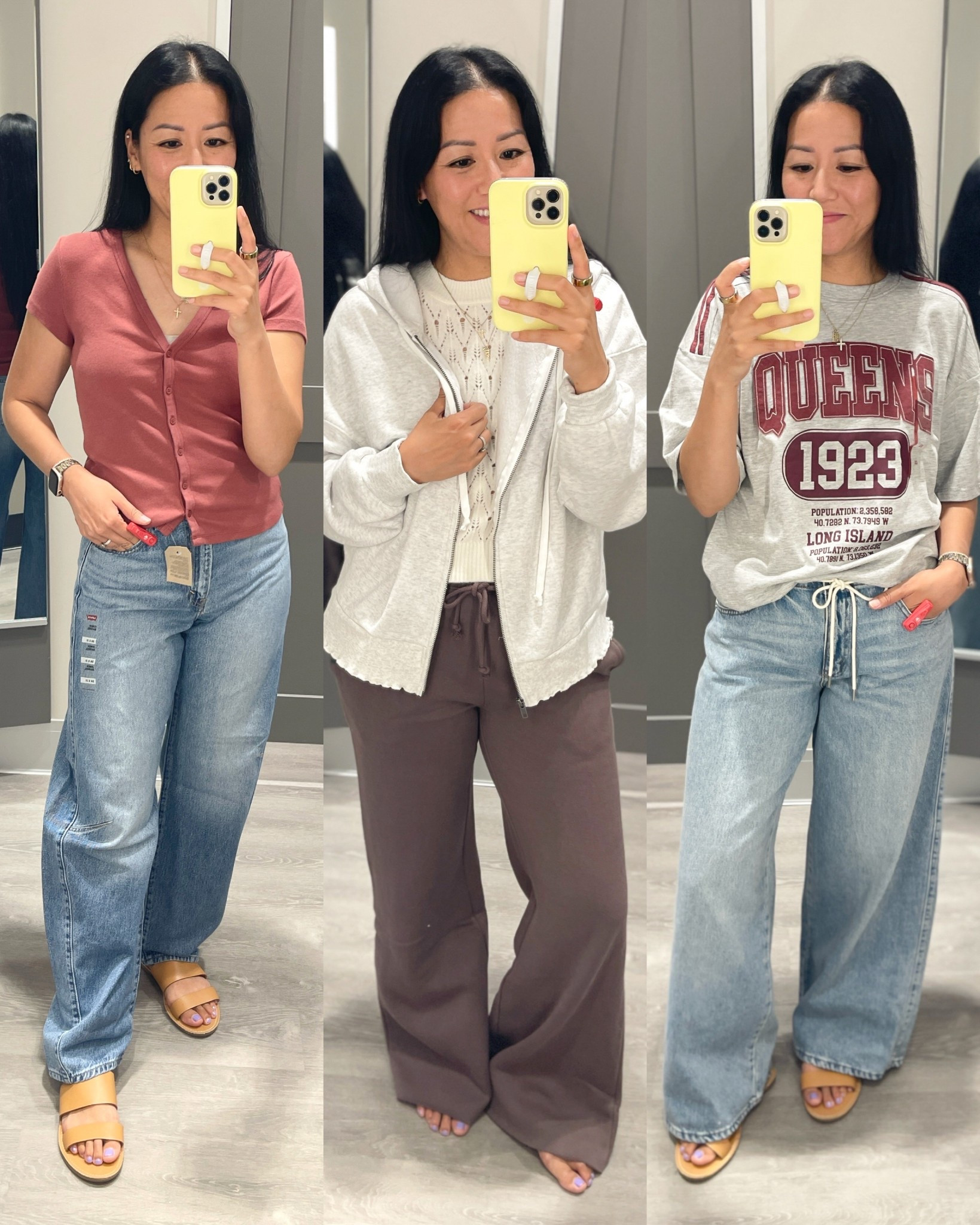 Size small top and size 26 X 31 jeans
Size small knit tank, size XS hoodie and size XS sweatpants
Size XS graphic tee and size XS drawstring jeans

Target style


#LTKFindsUnder50 #LTKSeasonal #LTKOver40