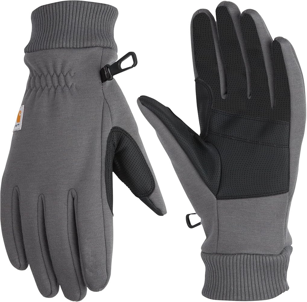 Carhartt Men's Wind Fighter Thermal-Lined Fleece Touch-Sensitive Knit Cuff Glove | Amazon (US)