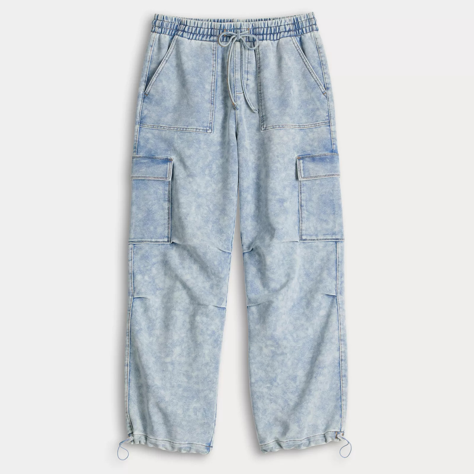 Juniors' Vanilla Star Pull-On Knit Cargo Pants, Girl's, Size: XL, Green | Kohl's