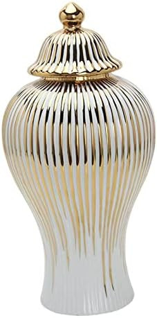 Fenteer Modern Ginger Jar Storage Bottle Crafts Home Decor Centerpieces Floral Arrangement Collec... | Amazon (US)