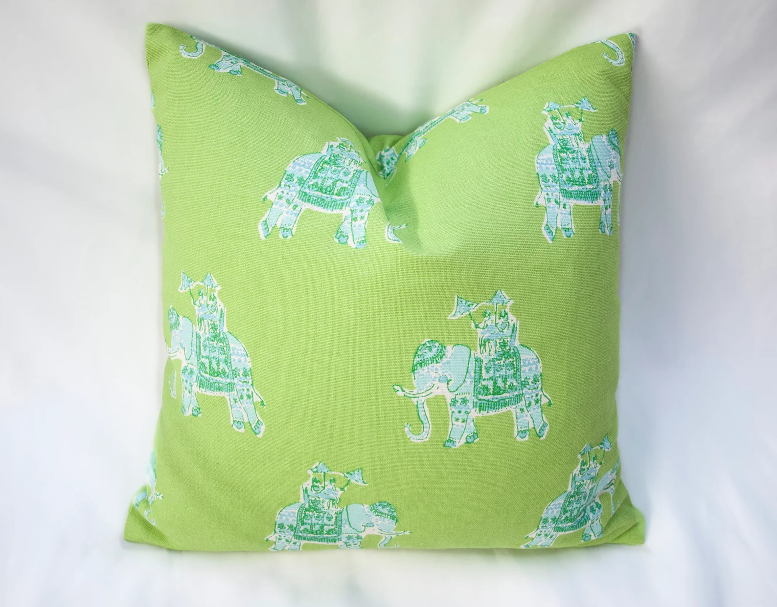 Classic Knife Edge Decorative Pillow Cover - Palm Beach Style, Home Décor, Dorm Room Pillow, Pin... | Etsy (US)